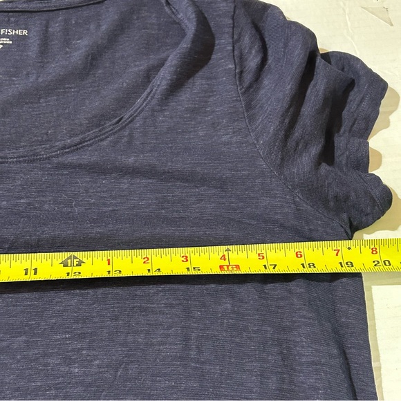 Eileen Fisher Two Dresses Midi Navy & Gray Hemp Organic Cotton Lagenlook Sz S/P - Picture 8 of 16